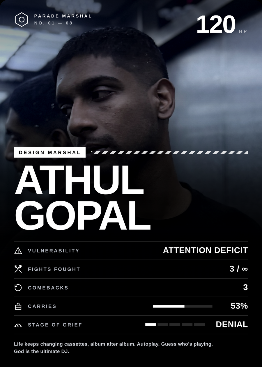 Athul Gopal, Design Marshal