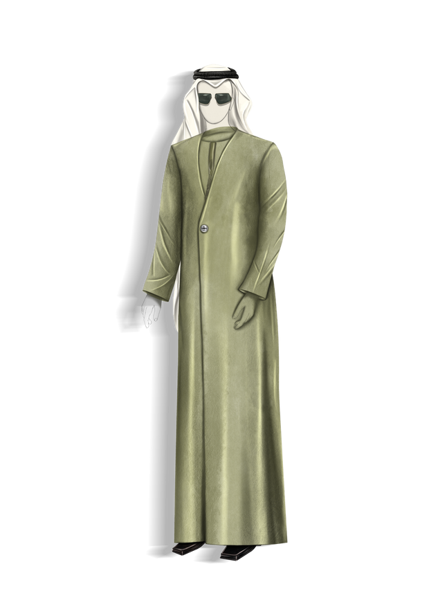 Collarless thobe