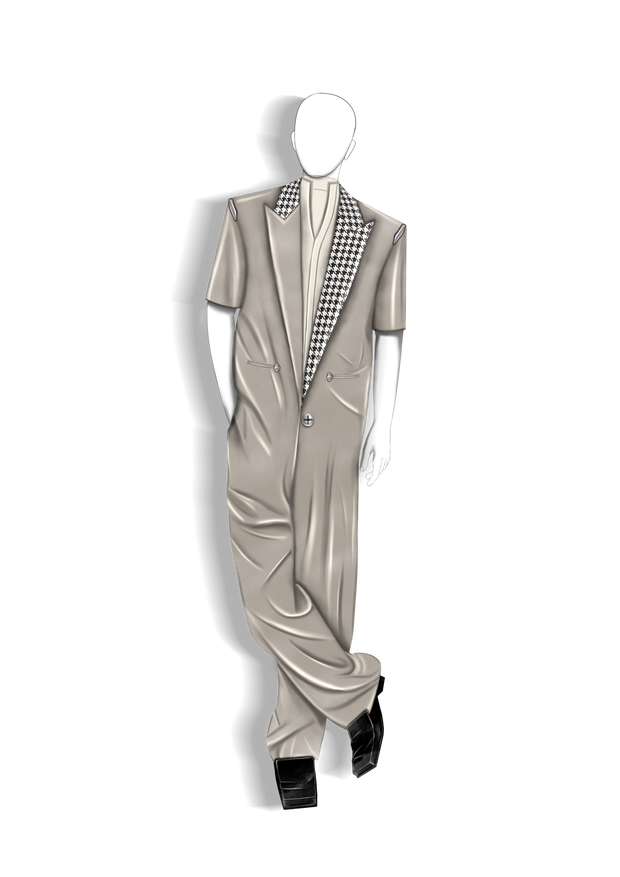 Half sleeve jumpsuit