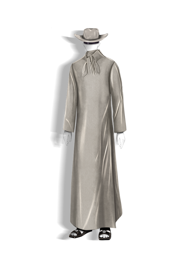 High neck thobe