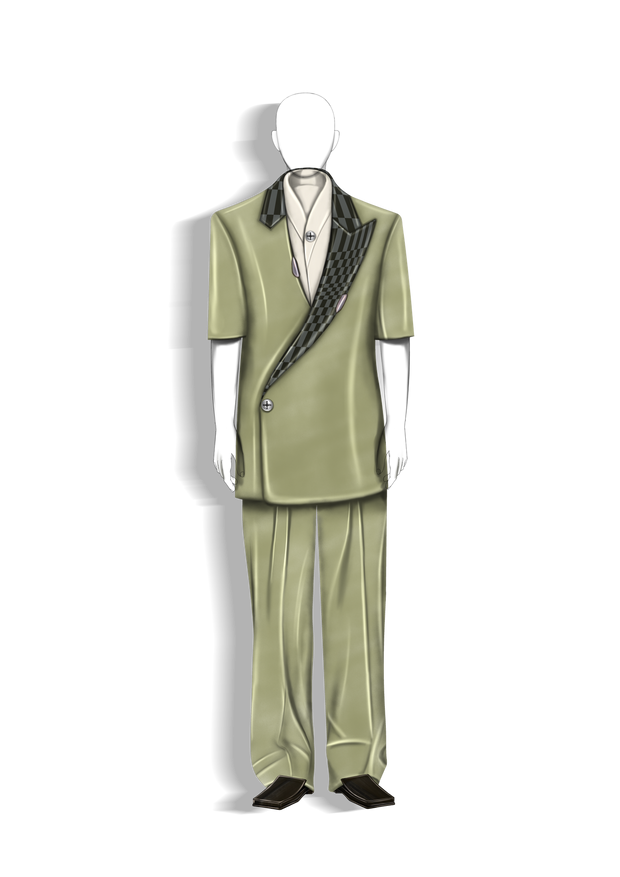Single lapel suit